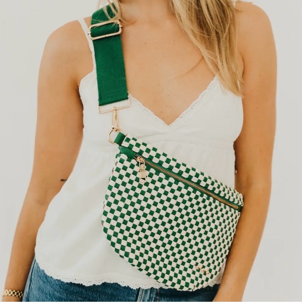 woven bum bag